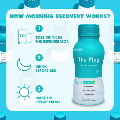 The Plug Cleanse Detox Drink, 48-Pack - All-Natural Plant-Based Electrolyte & Liquid Hydration Pack - Regain Key Nutrients Support Drink