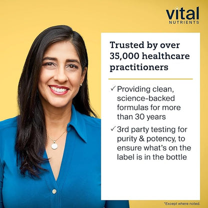 Vital Nutrients Lysine | Lysine Supplement Supports Healthy Lip and Oral Tissue | Immune Support Supplement Promotes Calcium Absorption | Gluten, Dairy, Soy Free | Non-GMO | 100 Capsules