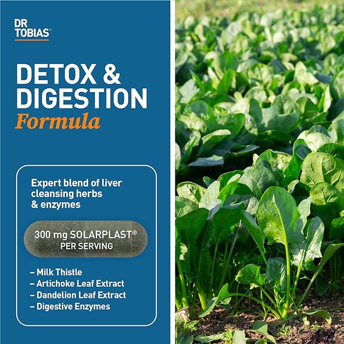 Dr. Tobias Liver 21 Day Cleanse, Herbal Liver Detox Cleanse with Solarplast, Artichoke Extract, Milk Thistle & Dandelion Extract, for Liver Cleanse & Detox, 63 Vegetable Capsules (3 Daily) (Pack of 2)