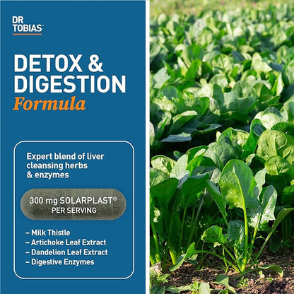 Dr. Tobias Liver 21 Day Cleanse, Herbal Liver Detox Cleanse with Solarplast, Artichoke Extract, Milk Thistle & Dandelion Extract, for Liver Cleanse & Detox, 63 Vegetable Capsules (3 Daily) (Pack of 2)