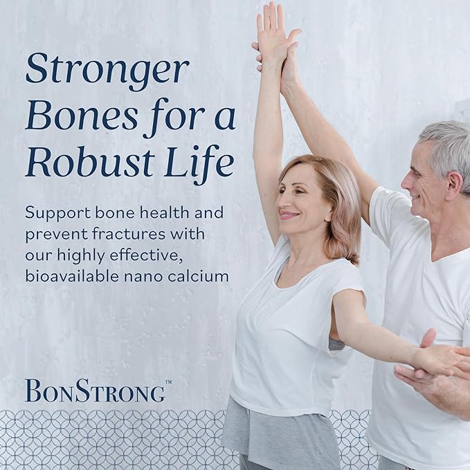 Nano Calcium Supplement with Vitamin D & MSM - Made with Advanced Nanotechnology for Higher Absorption - 120 Absorbable Calcium Pills, Bone Density Supplements Women & Men - Made in USA