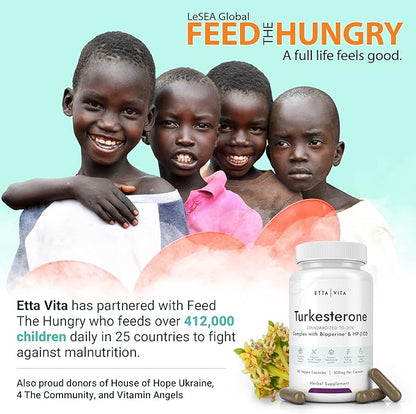 Potent Turkesterone Supplement, 2X Pure (Made in USA - 3rd Party Tested) Most Bioavailable and Natural Test Support Supplement, Supports Energy, Lean Muscle Growth, Recovery and Stamina, Vegan (60ct)