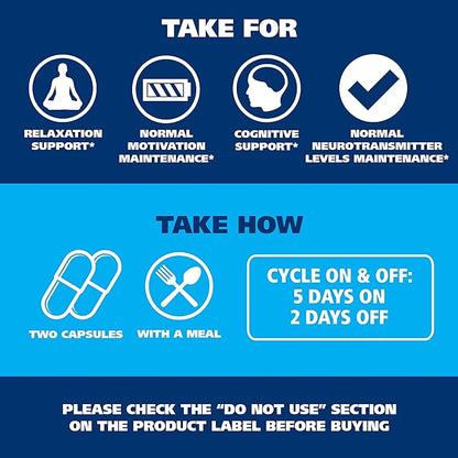 Serotonin and Dopamine Supplements, Better Than Dopamine or Serotonin Support Only. Helps Maintain Normal Neurotransmitter Levels. Mucuna Pruriens, 5-HTP, 60 Capsules Women Men