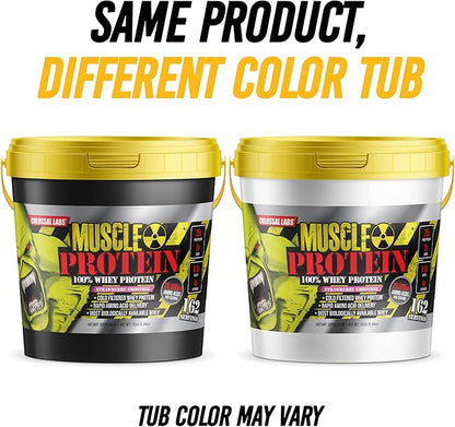 Whey Protein Powder [15 lbs/Pack of 1]–Strawberry Protein, Cold Filtered, 25g Pure Protein, 6.6g BCAAs/Serving(Packaging May Vary)