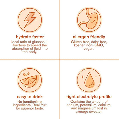 Skratch Labs Hydration Powder | Sport Drink Mix | Electrolytes Powder for Exercise, Endurance, and Performance | Orange | 20 Servings | Non-GMO, Vegan, Kosher