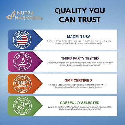 Magnesium Supplement - 5 in 1 Complex | Glycinate | Citrate | Malate | Taurate | Oxide - Made in USA - Stress, Muscle & Heart Support - Vegan, Natural, Non-GMO - 180 Capsules, 2 Month Supply