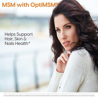 Doctor's Best MSM with OptiMSM, Joint Support, Immune System, Antioxidant and Protein-Building Role, Non-GMO, Gluten Free, 1000 mg, 180 Caps
