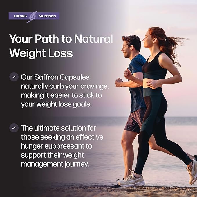 Pure Saffron Extract - Appetite Suppressant for Weight Loss Women & Men - Natural Hunger & Craving Control Supplement - Saffron Supplements for Energy & Mood Lift - 90 Capsules(Pack of 2)