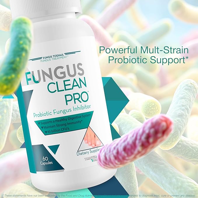 Fungus Clean Pro - Probiotic Fungus Inhibitor - Fight off fungus from the inside out with this powerful fungus defense probiotic - By Fungis Toenail Fungus Treatment - Protect your body from fungus
