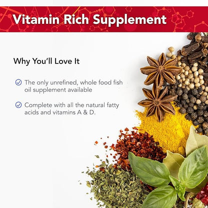 Physician's Strength PolarVite - 8 fl oz - Vitamin A & D Wild Sockeye Salmon Fish Oil with Natural Astaxanthin