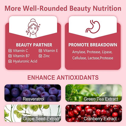 Hydrolyzed Collagen Peptides Pills for Women 2000mg Liposomal Form Type I, II, III, V, X for Optimal Absorption, Multi Collagen Softgels, Collagen Supplements with Hair, Skin & Nails Vitamins 120 Cts