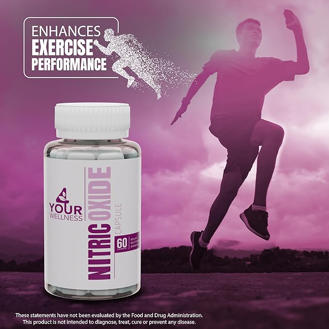 Nitric Oxide Supplement, Boosting Nitric Oxide Production and Blood Pressure, Gluten Free, Non-GMO, Kosher (60)