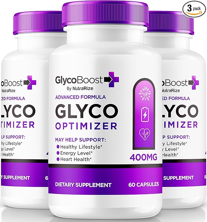 (3 Pack) GlycoBoost - Official Glyco Boost Blood Support Formula, All Natural Capsules for Healthy and Stable Levels, GlycoBoost Blood Vessel Cleaner, Glyco Boost Optimizer (180 Capsules)
