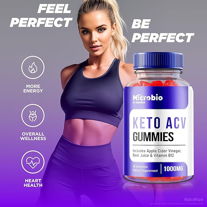 (2 Pack) MicroBio Keto ACV Gummies, Official Keto + ACV Supplement, MicroBio KetoACV, Keto Plus ACV Gummy, All Natural Micro Bio, Apple Cider Vinegar AVC Reviews (120 Gummies)