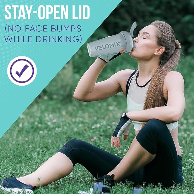 -4 PACK- 28 oz Shaker Cups for Protein Shakes - 4x Wire Whisk | Leak Proof Protein Shaker Bottles for Protein Mixes | Protein Shaker Bottle Pack | Mixer for Protein Shakes(Aqua Depths)