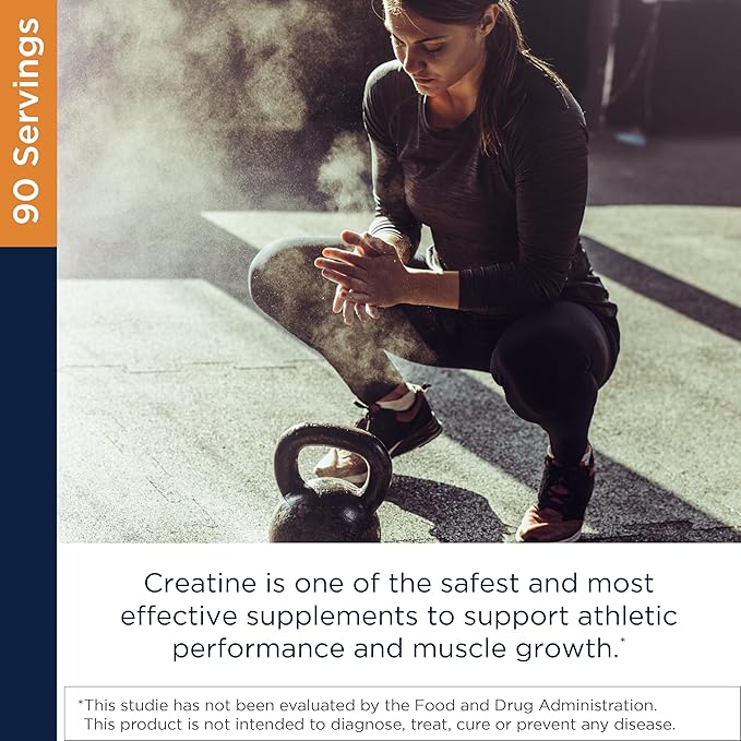 Designs for Health Creatine Monohydrate Powder - Unflavored Micronized Creatine Powder for Women & Men to Support Muscle Strength, Exercise + Brain Health, Pure Creatine Monohydrate 5g (90 Servings)