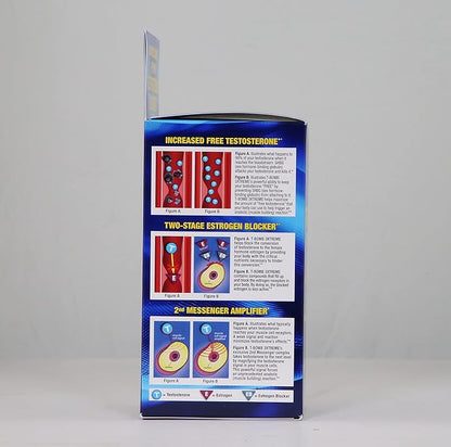 MHP T-Bomb 3xtreme Clinically Tested, Testosterone Booster for Men, Increase Libido, 168 Count