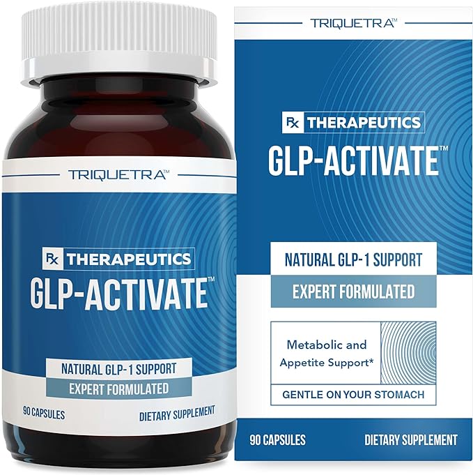 Triquetra Health GLP-Activate | Hunger & Metabolism Support - Formulated to Support GLP1 Naturally - Expert Formulated - Take 1 Capsule Before Each Meal for Hunger & Metabolic Support - 90 Servings