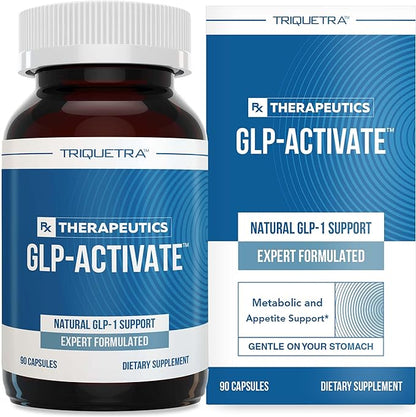 Triquetra Health GLP-Activate | Hunger & Metabolism Support - Formulated to Support GLP1 Naturally - Expert Formulated - Take 1 Capsule Before Each Meal for Hunger & Metabolic Support - 90 Servings