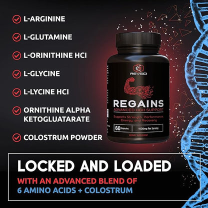 HGH Supplements for Men & Women - Regains Natural Anabolic Muscle Growth Building & Human Growth Hormone for Men, Muscle Builder for Men, Muscle Recovery Post Workout Supplement, 240 Protein Pills