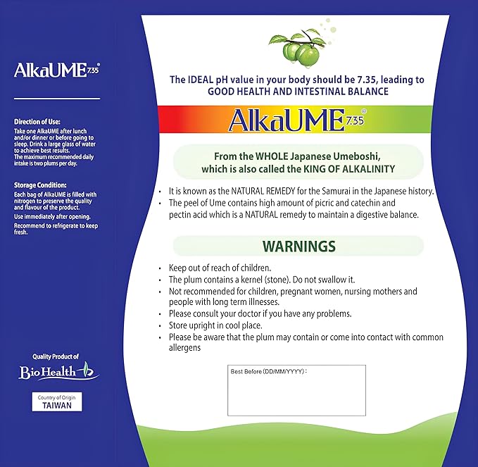 umeboshi Cleanse Detox Natural Fruit, Dry Plum
