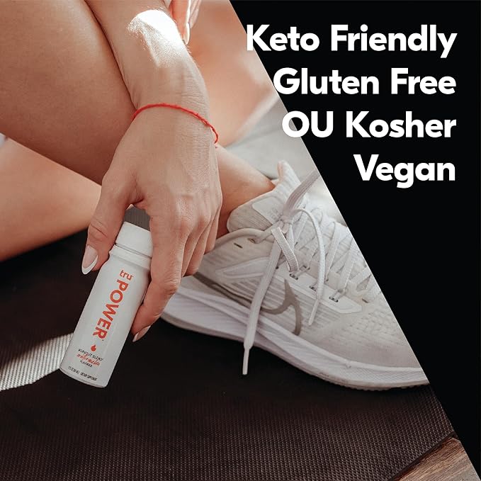 Tru Power Shot, Pre Workout Extra Strength Energy Shots with BCAAs, Watermelon Flavored Shots, 100 mg Natural Caffeine, Kosher, Gluten Free, Low Calories, Zero Sugar Supplement, 2oz (Pack of 12)