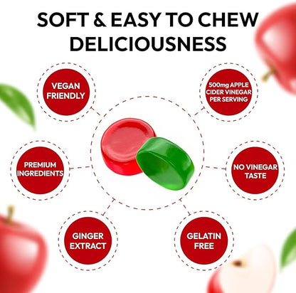 Keto ACV Gummies Advanced Weight Loss - ACV Keto Gummies Supplement for Women and Men - Metabolism, Detox, Cleanse - Apple Cider Vinegar Kelly Clarkson - Ginger + Apple Flavor - 61 CT