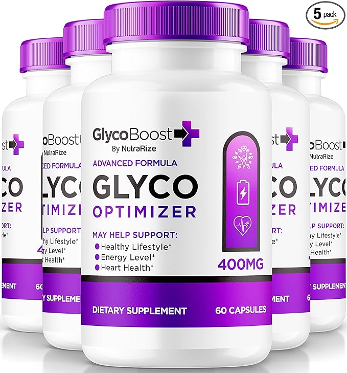 (5 Pack) GlycoBoost - Official Glyco Boost Blood Support Formula, All Natural Capsules for Healthy and Stable Levels, GlycoBoost Blood Vessel Cleaner, Glyco Boost Optimizer (300 Capsules)