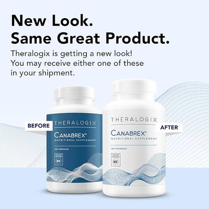 Theralogix Canabrex Palmitoylethanolamide (Pea) Supplement - 60-Day Supply - Joint Health Supplement for Women & Men - Sleep & Immune Support Supplement - NSF Certified - 120 Capsules