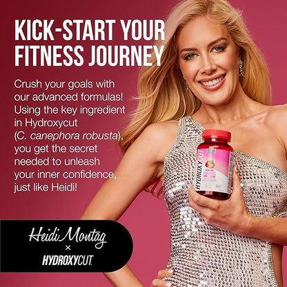Hydroxycut Gummies +Women, Strawberry - 99% Caffeine Free - Supports Hair, Skin & Nails - Metabolize Carbs, Proteins & Fats