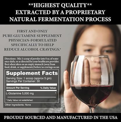 Crave Edge Alcohol Craving Support | Physician-Formulated | Anti Alcohol Replacement Drink | Stop Drinking Alcohol | Liver Detox | Fast Acting | No Big Pills or Bad Taste | 150G Powder-30 Servings