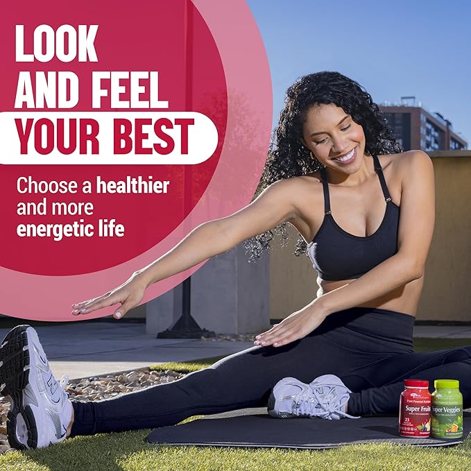 Júce Original Formula - Organic Super Fruit & Veggies Supplement - Gluten/Gelatin Free, Soy Free & Vegan- Reds & Greens Superfood Capsules- 23 Fruits & 16 Vegetables (180 Count)