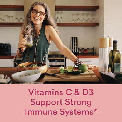 SmartyPants Gummy Multivitamin for Women 50 and Over: Omega 3 Fish Oil (EPA/DHA), Methylfolate, CoQ10, Vitamin D3, C, Vitamin B12, B6, Vitamin A, K & Zinc, Gluten Free, 120 Count (30 Day Supply)