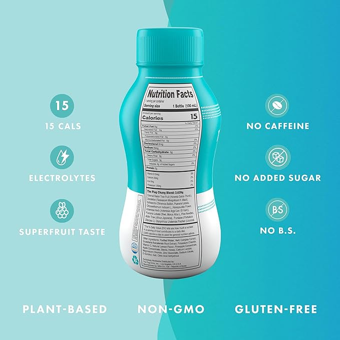 The Plug Cleanse Detox Drink, 48-Pack - All-Natural Plant-Based Electrolyte & Liquid Hydration Pack - Regain Key Nutrients Support Drink
