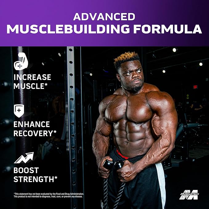 Muscletech High-Protein Mass Gainer (Vanilla Milkshake, 6LB) - Mass Tech Extreme 2000 Mass Gainer Protein Powder Supplement - Weight Gainer for Increase Muscle, Enhanced Recovery & Strength