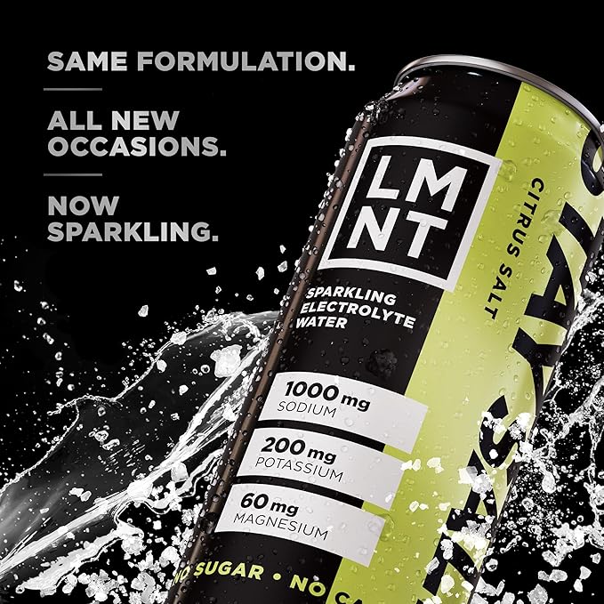 LMNT Sparkling Electrolyte Drink - Citrus Salt | 12-Count