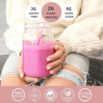 Philosophie Plant Based Superfood Powder - Vegan Protein Powder with Rice Protein, Maca Root Powder & Acai Berry - Organic Dairy Free Superfood Blend - Protein Powder Without Artificial Sweeteners