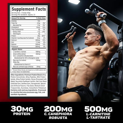 Muscletech Whey Protein Powder (Chocolate Fudge Brownie, 2LB) - Nitro-Tech Ripped Whey Protein Isolate & Peptides Smoothie Mix for Lean Muscle & Fast Recovery - 30g of Whey Protein for Women & Men