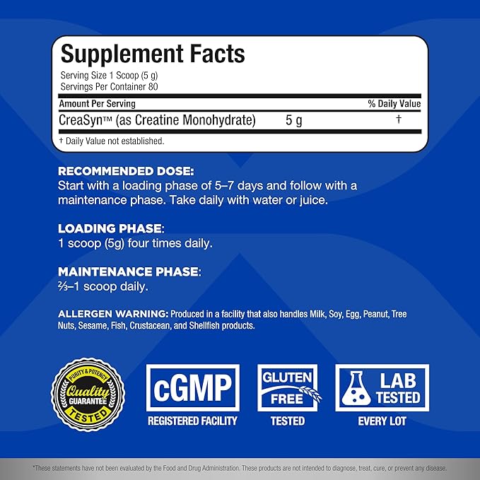 ALLMAX Nutrition - Creatine Monohydrate, Micronized Creatine Powder for Strength and Muscle Recovery, Gluten Free & Fast Absorbing 400g
