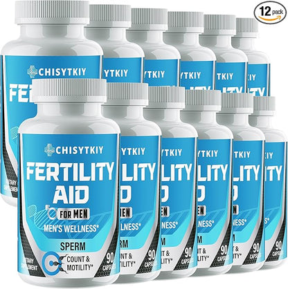 Male Fertility Supplements, Advanced Fertility Supplement for Men Optimal Sperm Count Motility & T-Level with Maca Root, Tribulus Terrestris, Zinc, CoQ10, Pre Conception for Him, 1080 Caps