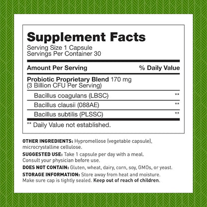 Amy Myers MD Prescription Strength Soil Based Probiotic Three Strains - Primal Earth SBO Probiotics for Normal Bowel Pattern & Healthy GI Microflora - Supports Stomach Discomfort, Bloating and Nausea