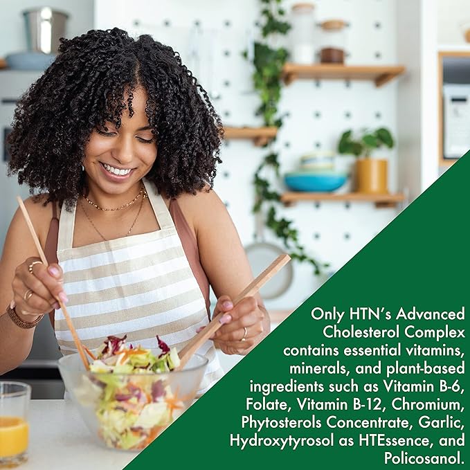 Health Thru Nutrition Advanced Cholesterol Complex | Heart Health Support & Lipid Metabolism with Phytosterols, Policosanol, Hydroxytyrosol, Chromium and More | Vegan, Non-GMO (Pack of 90)