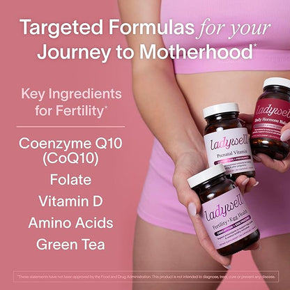 Fertility + Egg Health | Fertility Booster | Ovarian Health, Egg Quality, Ovulation & Healthy Conception Support | CoQ10, Folate + Key Ingredients | Science-Backed Women’s Supplement, 60 Ct