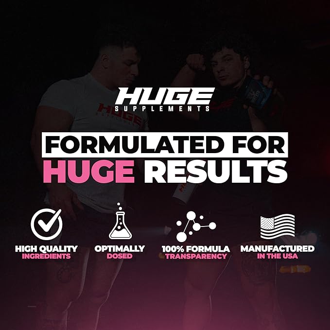 Huge Whey, Protein Powder for Muscle Gain, 25g Protein, 12g EAAs, Supports Muscle Growth, Performance & Recovery (White Chocolate Raspberry, 30 Servings)