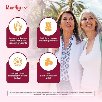 MaryRuth Organics Fiber Gummies for Adults | Prebiotic Fiber Supplement | Gut Health | Digestion Support | Sugar Free | Vegan | 2 Month Supply | 60 Count