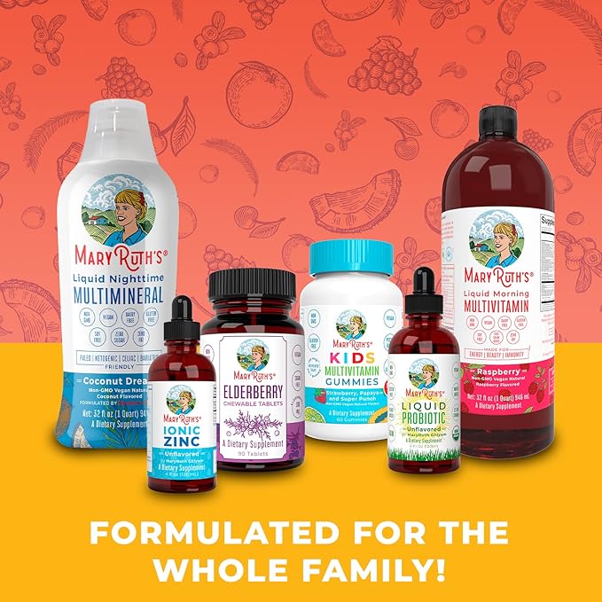 MaryRuth Organics's Vitamin D3 B12 Gummies | USDA Organic | 2 Month Supply | Vitamin D & B12 Vitamin Supplements for Adults & Kids | Bone Health | Healthy Energy Levels | Non-GMO | 60 Servings