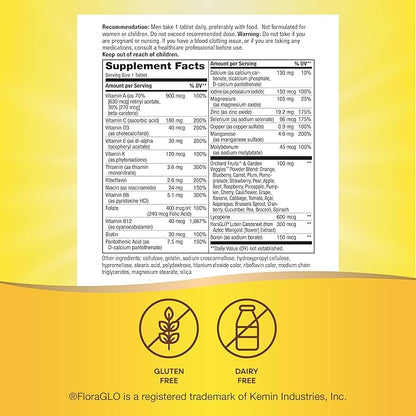Nature’s Way Alive! Men’s 50+ Complete Multivitamin, Supports Multiple Body Systems*, Supports Cellular Energy*, High Potency B-Vitamins, Gluten-Free, 130 Tablets
