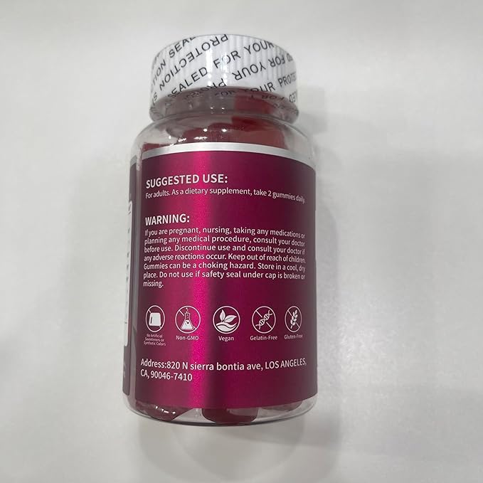 Apple Cider Vinegar Gummies for Man and Woman, Keto ACV Gummies Combined with Pomegranate Beet Juice Powder and B12, Vegan, Non GMO, 58 Gummies