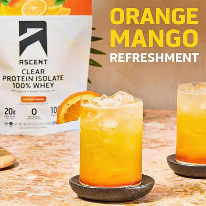 Ascent Clear Whey Protein Isolate - Orange Mango