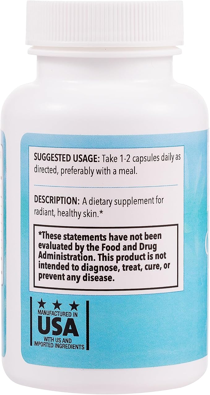 Clear Skin Vitamins for Women & Men - Supplement for Healthy Glowing Skin and Acne Control* - Patented and Dermatologist Developed Hormonal & Cystic Acne Pills